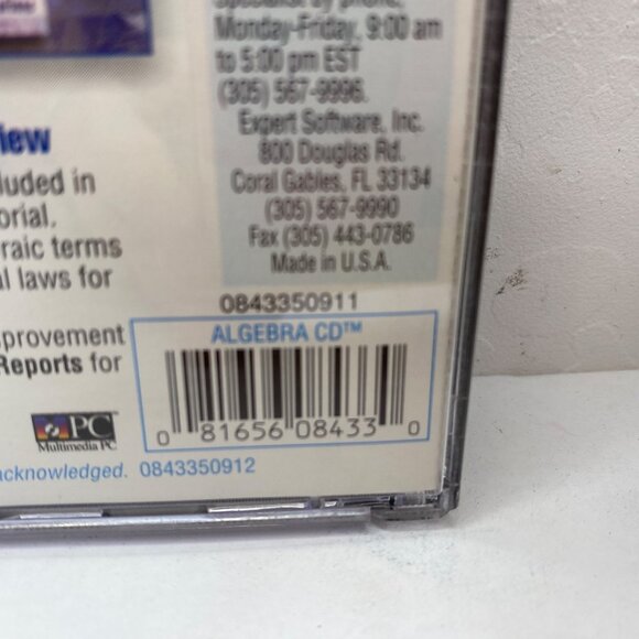 Vintage 1995 Expert Software Algebra Examples CD-ROM Jewel Case Windows 95/3.1 - Picture 5 of 5